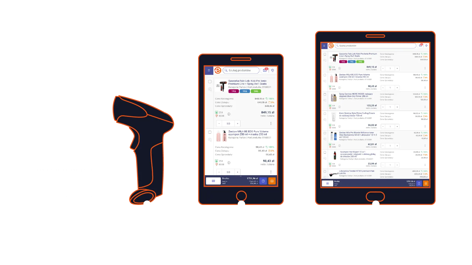 ONe Barcode-Scanner auf Smartphone und Tablet