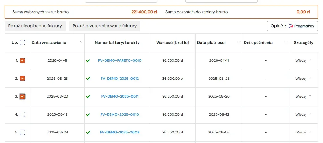 Screenshot: B2B financing with PragmaPay (2)