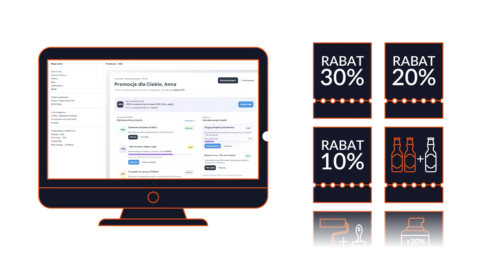 Promoții la alegere – clientul alege o reducere în ONe
