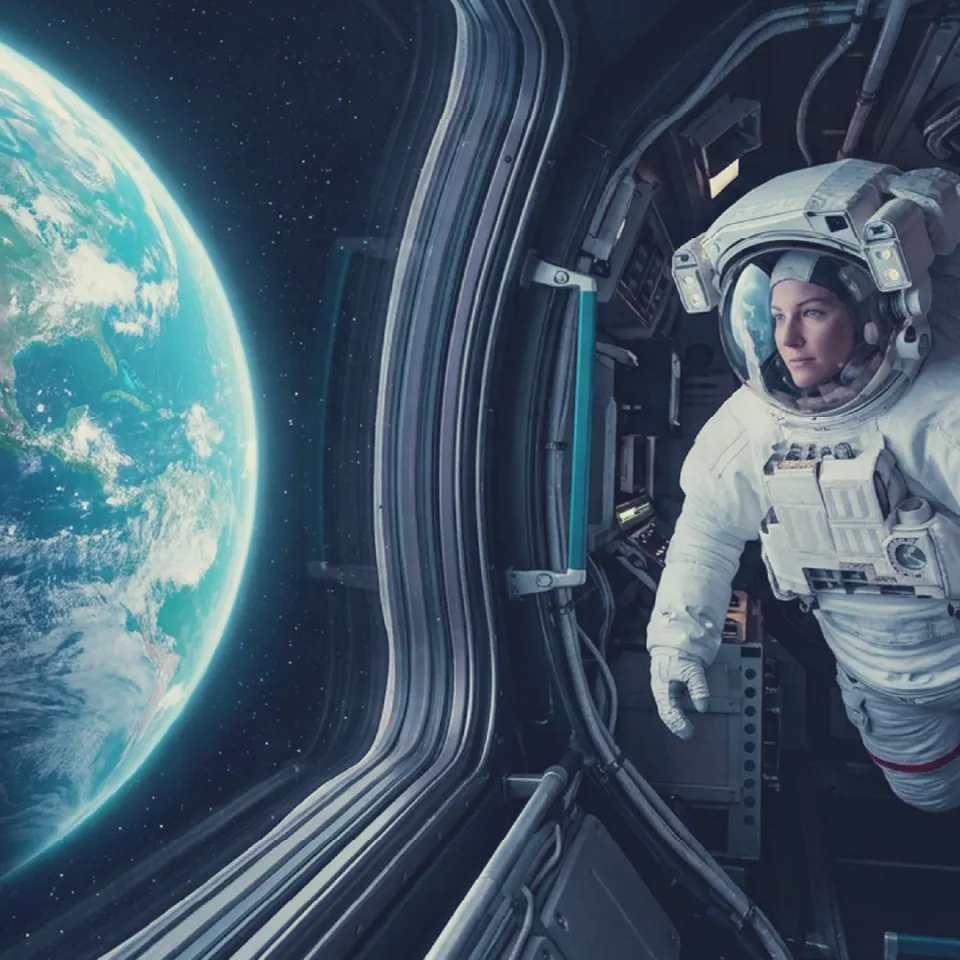 Astronautin an einem Raumfenster – Grafik zum Beitrag „Neu in ONe Q3 2026“